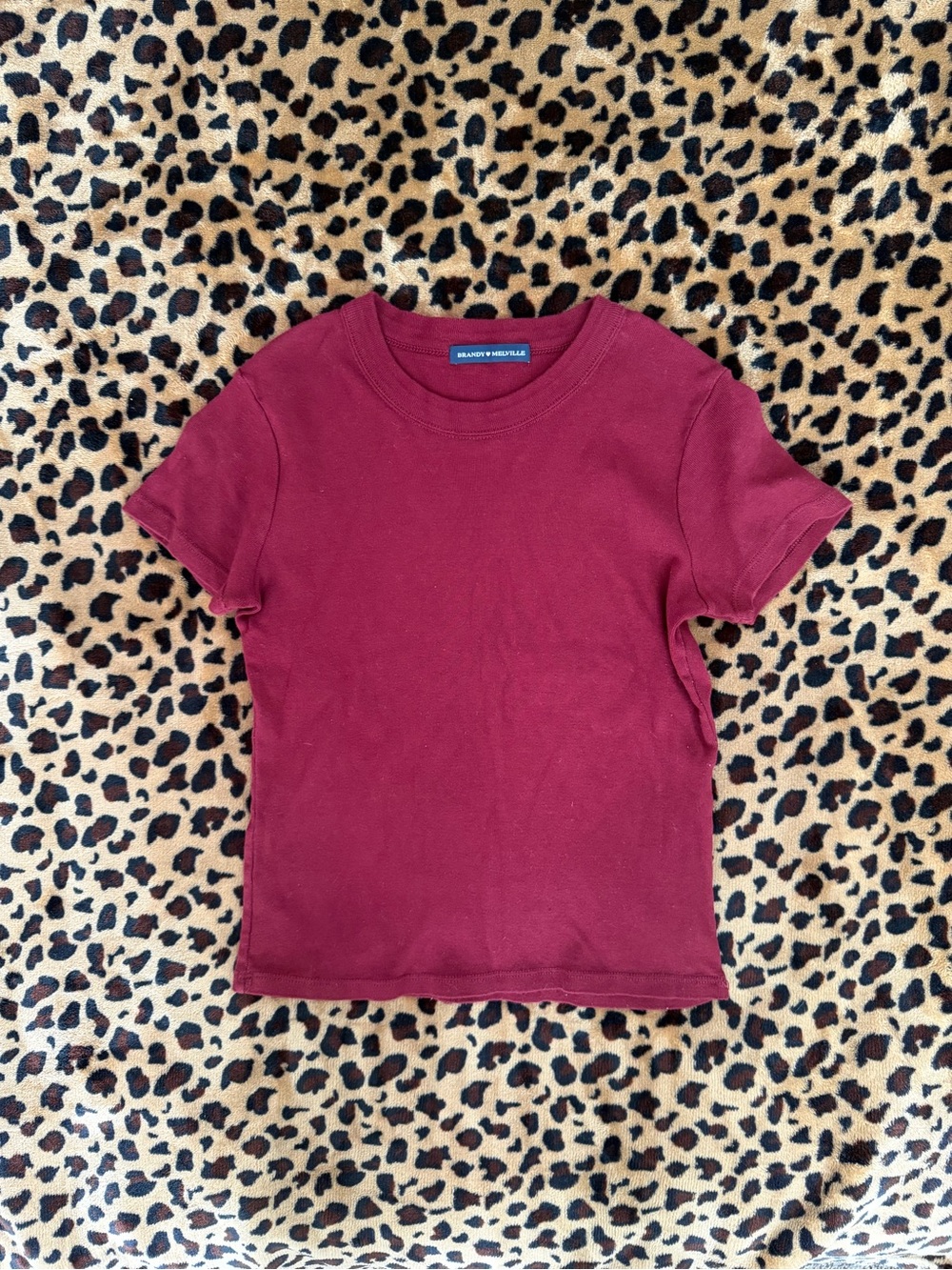 Brandy Melville Maroon Tee